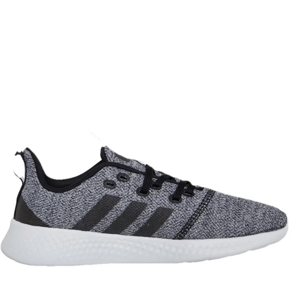 Adidas Promotion Running Shoe Cloudfoam Women Size 11 Black‎ Grey White Sneakers